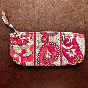 Vera Bradley Pink Paisley Print Pouch